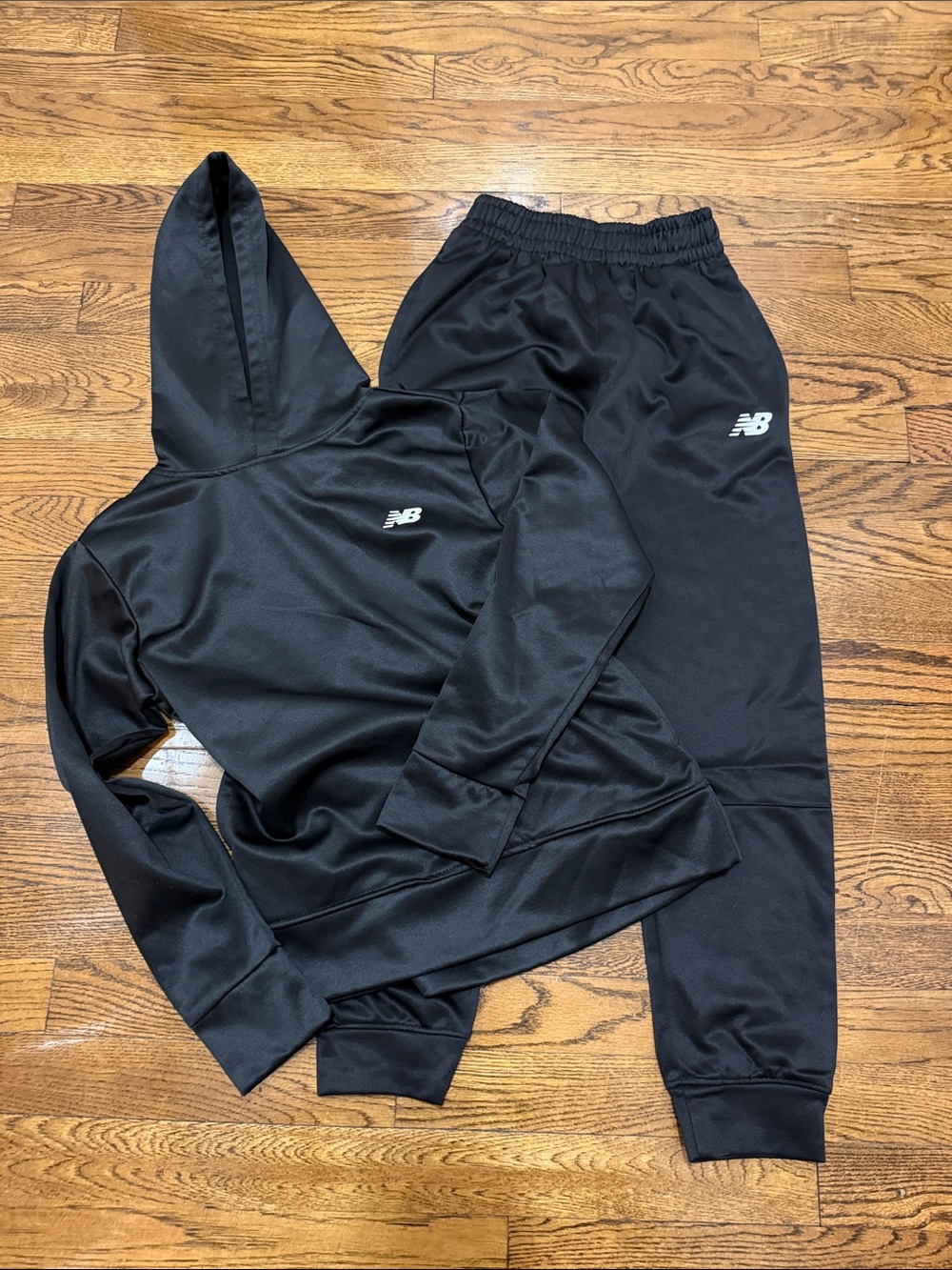 New Balance Kids Black Hoodie & Jogger Set - NB Logo